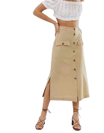 Ladies linen skirt dry cleaning and ironing service